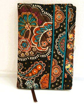 Vera Bradley Kensington Paper Book Cover 7.5"H x 10.5"W Floral Paisley